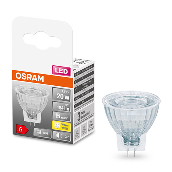 LED spotlight GU4 | MR11 | 2700K | 2.5W (20W) [Osram]  LOS00302 - 1