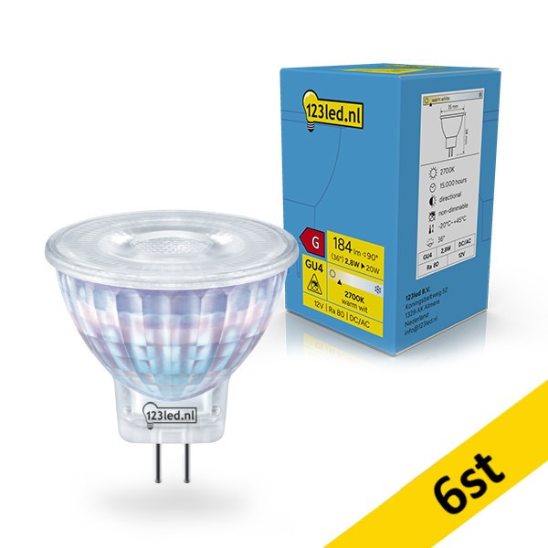 LED spotlight GU4 | MR11 | 2700K | 2,8W (20W) [123ink] 6st LDR02373 - 1
