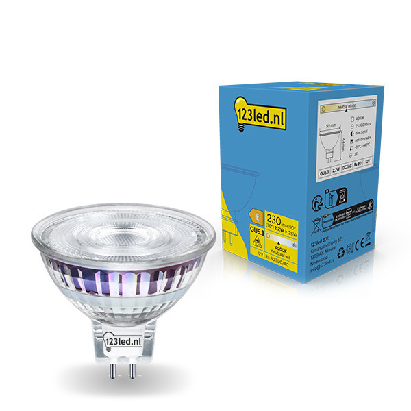 LED spotlight GU5.3 | 4000K | 2,9W (23W) [123ink] LDR02296 - 1