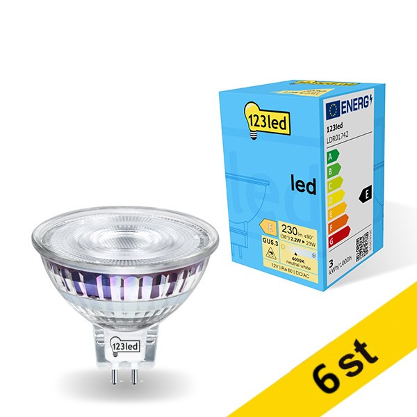 LED spotlight GU5.3 | MR16 | 2.2W (23W) [123ink] 6st LDR01743 - 1