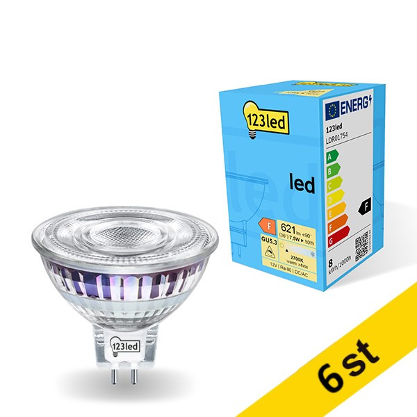 LED spotlight GU5.3 dimbar | MR16 | 7.5W (50W) [123ink] 6st LDR01755 - 1