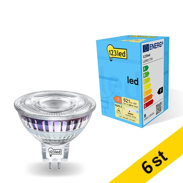 LED spotlight GU5.3 dimbar | MR16 | 7.5W (50W) [123ink] 6st LDR01757 - 1