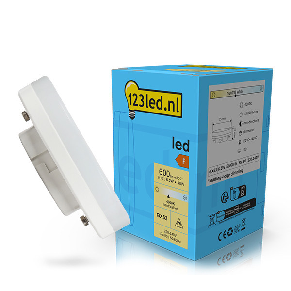 LED spotlight GX53 dimbar | 4000K | 6,5W (48W) [123ink] LDR02314 - 1