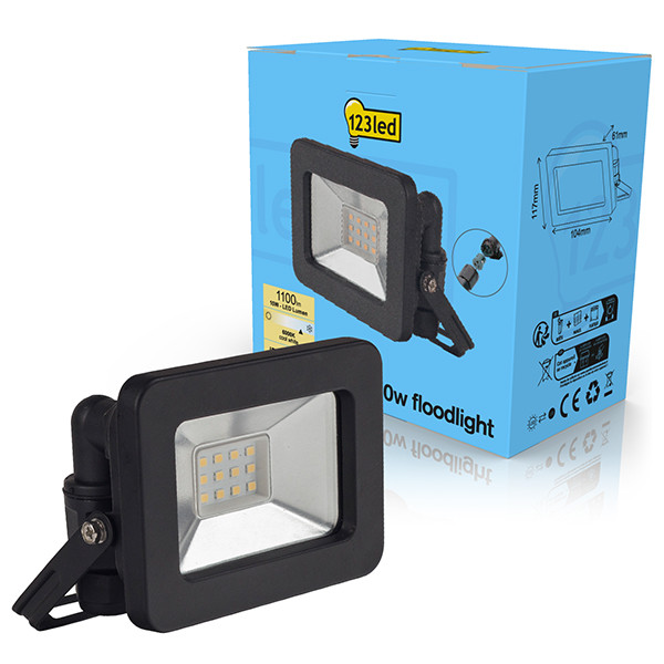 LED strålkastare 10W | 6000K | 1100lm | IP65 [123ink] 0310701L123 LDR01979 - 1