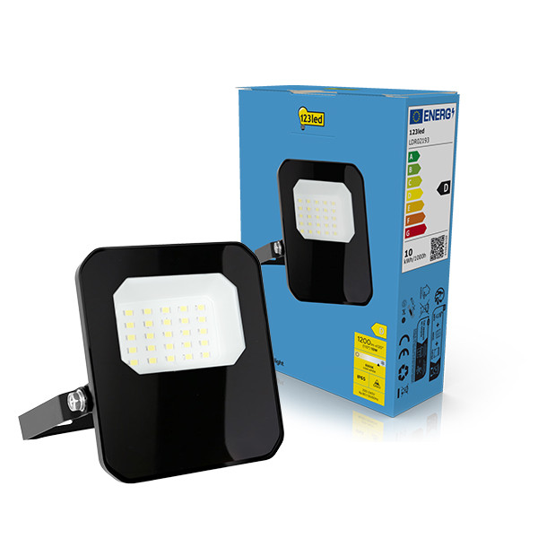 LED strålkastare 10W | 6500K | 1200lm | IP65 [123ink] LDR02193 - 1