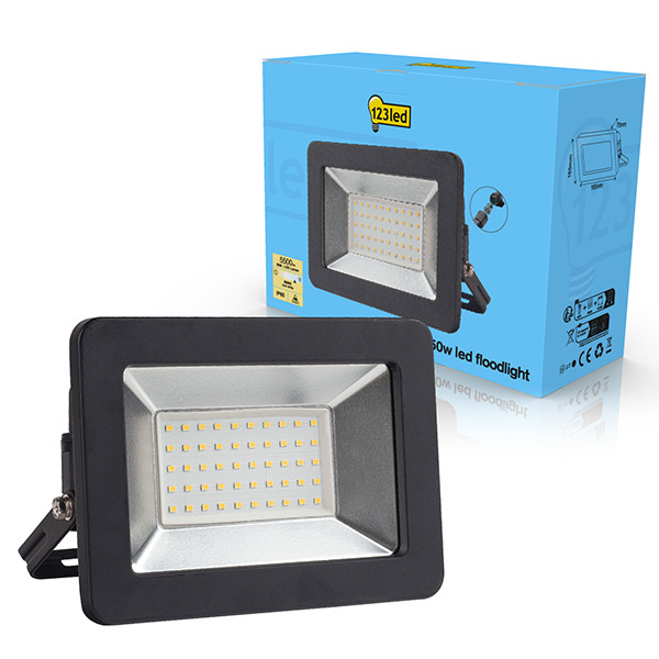 LED strålkastare 50W | 6000K | 5500lm | IP65 [123ink] 0310707L123 LDR01985 - 1