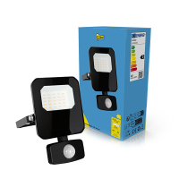 LED strålkastare med sensor 10W | 4000K | 1200lm | IP65 [123ink] LDR02202