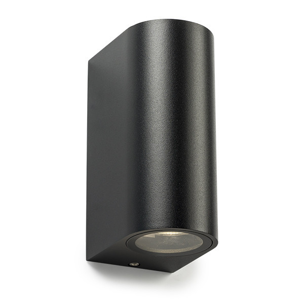 LED vägglampa 2xGU10 | Santa Barbara | IP44 | svart [123ink] 1113 LDR08503 - 1