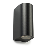LED vägglampa 2xGU10 | Santa Barbara | IP44 | svart [123ink] 1113 LDR08503
