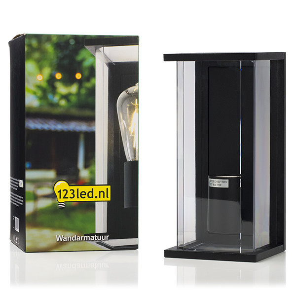 LED vägglampa E27 | Brooklyn | IP44 | svart [123ink] KH1806 LDR08529 - 2