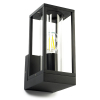 LED vägglampa E27 | Dakota | IP44 | svart [123ink] 5931 LDR08507 - 3
