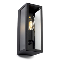 LED vägglampa E27 | Manhattan | IP44 | svart [123ink] KH662 LDR08527