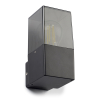 LED vägglampa E27 | Smokey | IP44 | 108 x 167mm | svart [123ink] 6152 LDR08512 - 3