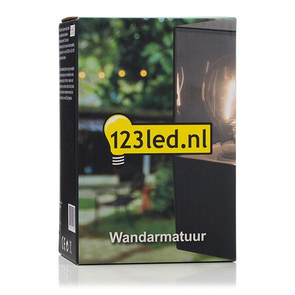 LED vägglampa E27 | Smokey | IP44 | 108 x 167mm | svart [123ink] 6152 LDR08512 - 5