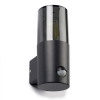 LED vägglampa E27 | Smokey | IP44 | cylinder | sensor | svart [123ink] 6151-PIR LDR08511 - 3