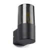 LED vägglampa E27 | Smokey | IP44 | cylinder | svart [123ink] LDR08510 - 3