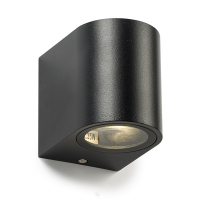 LED vägglampa GU10 | Sacramento | IP44 | svart [123ink] 1111 LDR08500