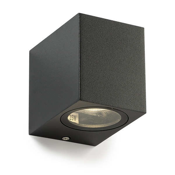 LED vägglampa GU10 | San Diego | IP44 | svart [123ink] 1111 LDR08501 - 1