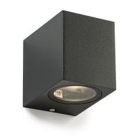 LED vägglampa GU10 | San Diego | IP44 | svart [123ink] 1111 LDR08501