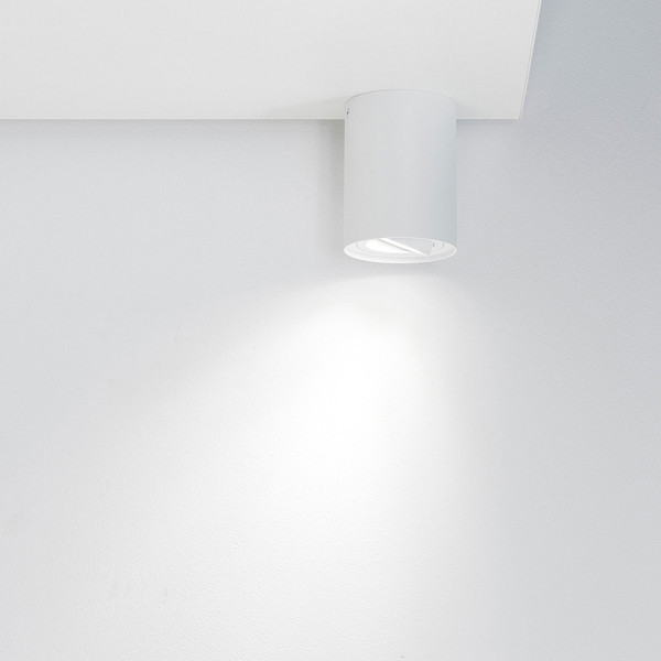 LED ytmonterad spotlight GU10 | Ø 95mm | IP20 | vit [123ink] 612900131c EDO777101 LDR07105 - 3