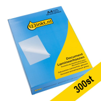 Lamineringsfickor A4 250 mik. | blank | 123ink 300st 302931