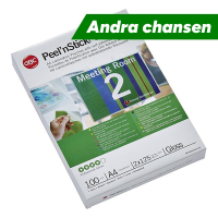 Lamineringsfickor A4 (självhäftande) 125 mik. | blank | GBC 100st ⭐ 238631
