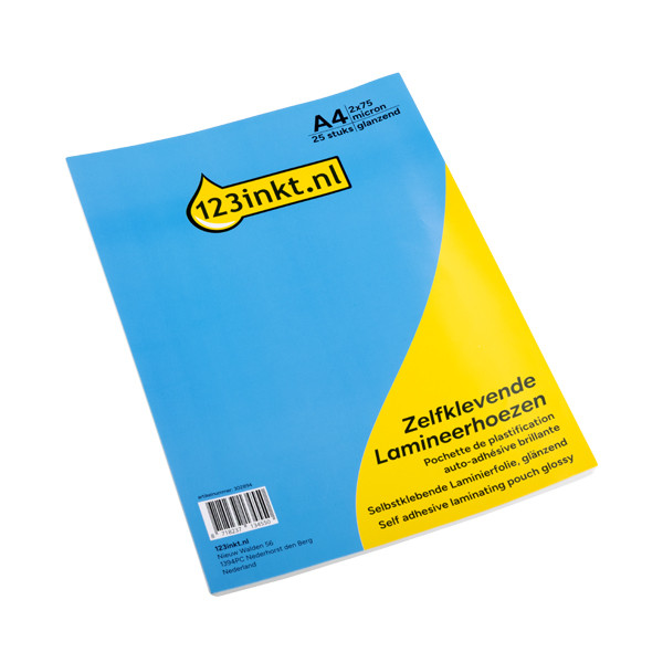 Lamineringsfickor A4 (självhäftande) 75 mik. | blank | 123ink 25st 302894 Lamineringsfickor A4 (självhäftande) 75 mik. | blank | 123ink 25st 302894 - 1