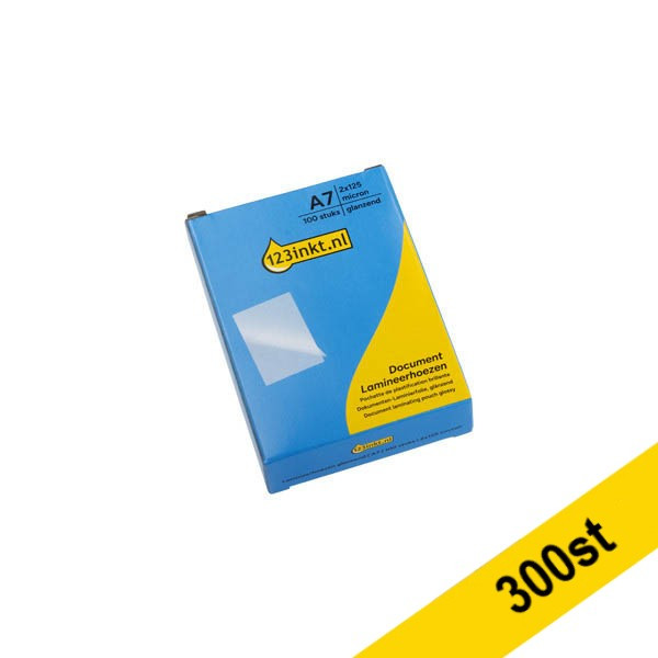 Lamineringsfickor A7 125 mik. | blank | 123ink 300st 303148 Lamineringsfickor A7 125 mik. | blank | 123ink 300st 303148 - 1