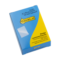 Lamineringsfickor badge (67 x 99mm) 125 mik. | blank | 123ink 100st 302892