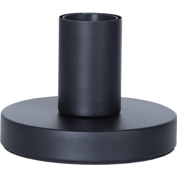 Lampfot E27 | glans svart | 8,5cm [Star Trading] 297-02 361975 - 1