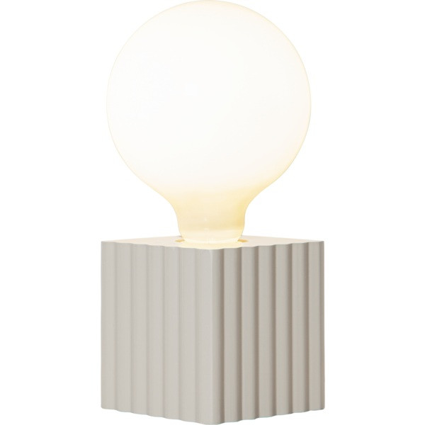 Lampfot E27 Box | 10cm | beige [Star Trading] 298-34-1 502086 - 3