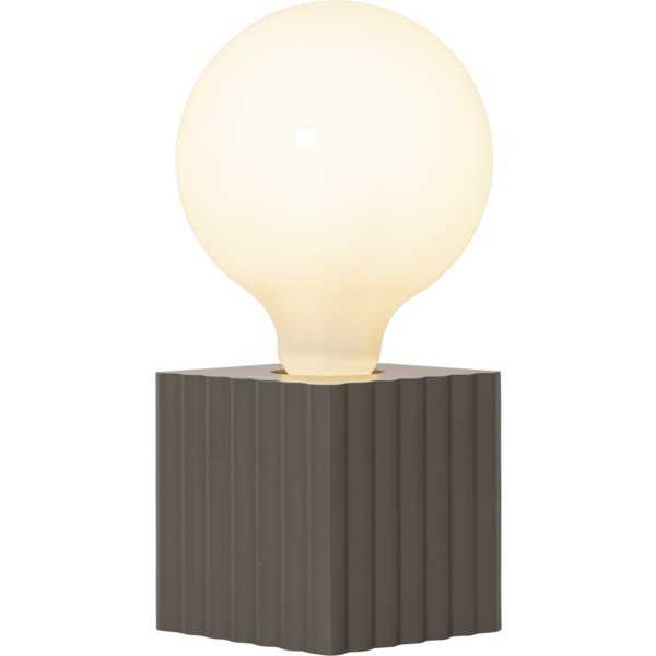 Lampfot E27 Box | 10cm | brun [Star Trading] 298-32 502084 - 3