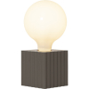Lampfot E27 Box | 10cm | brun [Star Trading] 298-32 502084 - 3