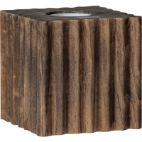 Lampfot E27 Box | 10cm | trä [Star Trading] 298-35-1 502087