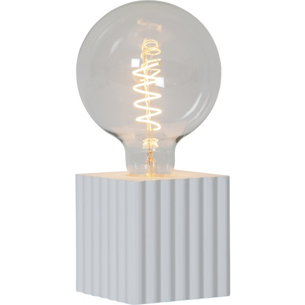 Lampfot E27 Box | 10cm | vit [Star Trading] 298-30 502083 - 3