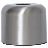 Lampfot E27 Glans | 10cm | borstat stål [Star Trading] 297-75 502100