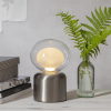Lampfot E27 Glans | 10cm | borstat stål [Star Trading] 297-75 502100 - 2
