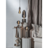 Lampfot E27 Glans | 10cm | borstat stål [Star Trading] 297-75 502100 - 3