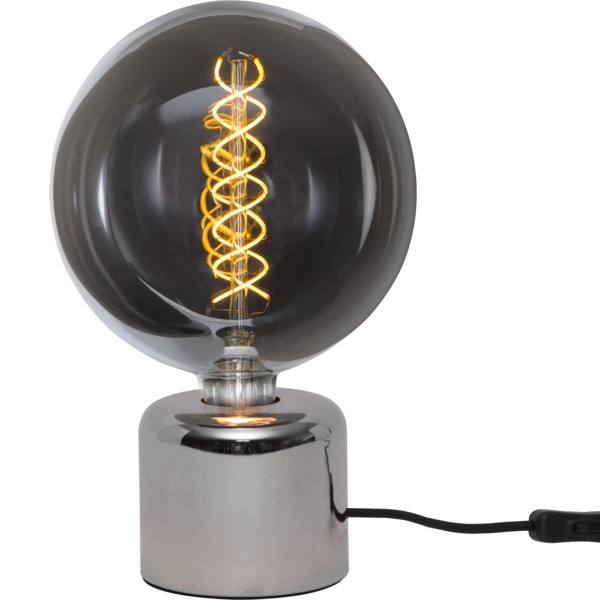 Lampfot E27 Glans | 10cm | krom [Star Trading] 297-73 502098 - 5
