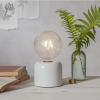 Lampfot E27 Glans | 10cm | vit [Star Trading] 297-74 502099 - 2
