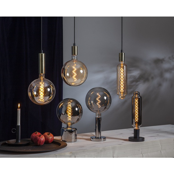 Lampfot E27 Glans | 17cm | krom [Star Trading] 297-13 502093 - 5