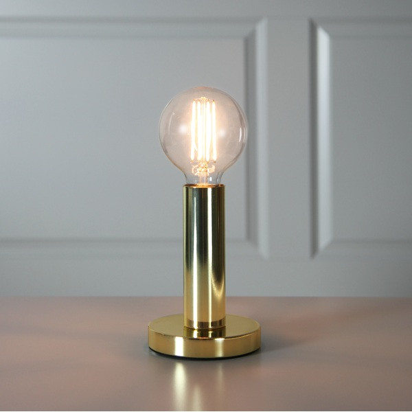 Lampfot E27 Glans | 17cm | mässing [Star Trading] 297-11 502091 - 2