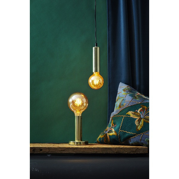 Lampfot E27 Glans | 17cm | mässing [Star Trading] 297-11 502091 - 3