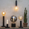 Lampfot E27 Glans | 17cm | svart [Star Trading] 297-12 502092 - 2