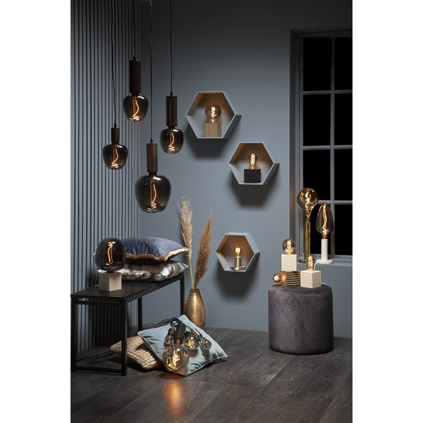 Lampfot E27 Glans | 17cm | vit [Star Trading] 297-14 502094 - 6