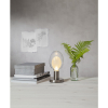 Lampfot E27 Glans | 8,5cm | borstat stål [Star Trading] 297-05 502090 - 5