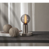 Lampfot E27 Glans | 8,5cm | borstat stål [Star Trading] 297-05 502090 - 7
