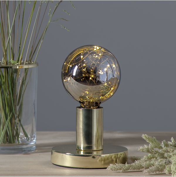 Lampfot E27 Glans | 8,5cm | mässing  [Star Trading]⭐ 297-01 361976 - 2