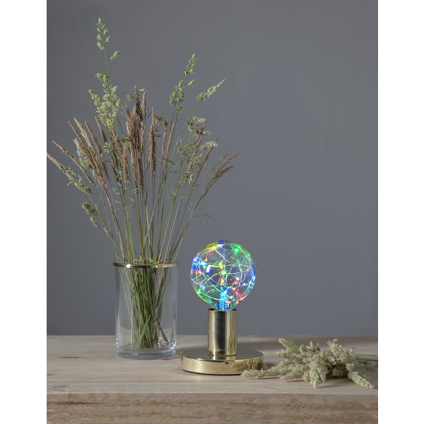 Lampfot E27 Glans | 8,5cm | mässing  [Star Trading]⭐ 297-01 361976 - 4