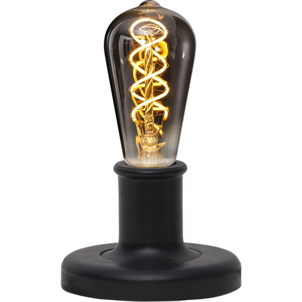 Lampfot E27 JoJo | 10cm | svart [Star Trading] 297-92 502101 - 3